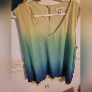 Gradient Green and Blue Tank Top